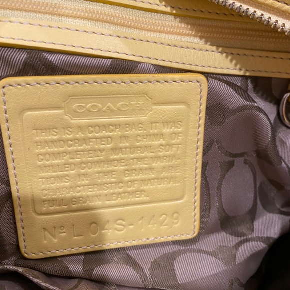 **SOLD**Coach satchel handbag soft pebble leather L04S-1429 - Picture 5 of 8